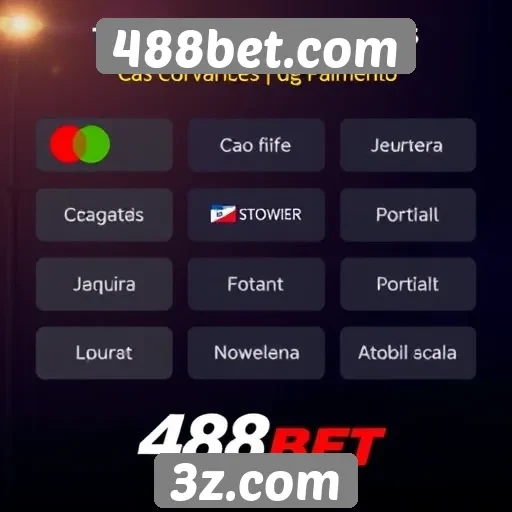Métodos de pagamento disponíveis na 488bet